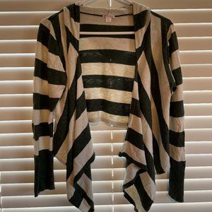 Stripped Cardigan Sweater